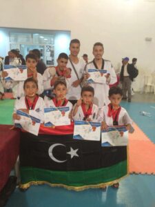 الفوز بالذهبية في بطولة تونس المفتوحة للتايكواندو